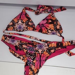 Cheeky volcom butterfly bikini set